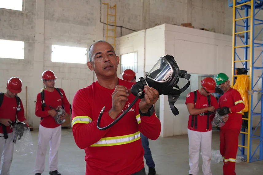 Treinamento de brigada de incêndio
